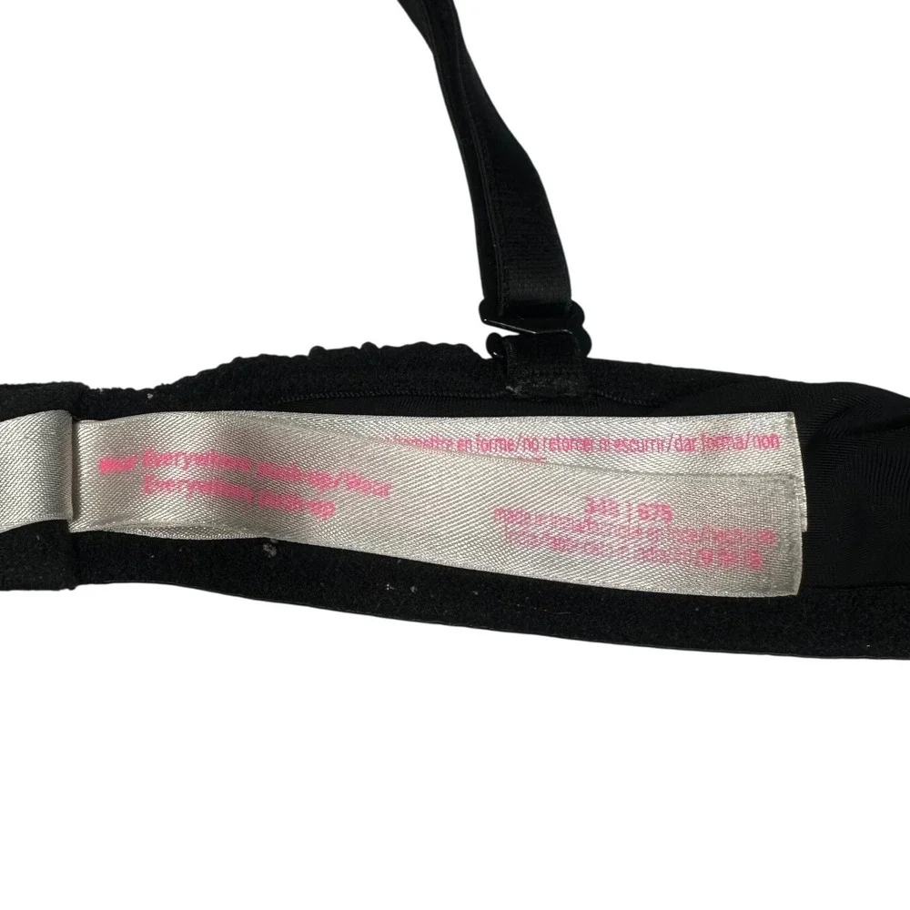 Pink Victoria's Secret WEAR EVERYWHERE PUSH‎ UP BRA Size 34B Black